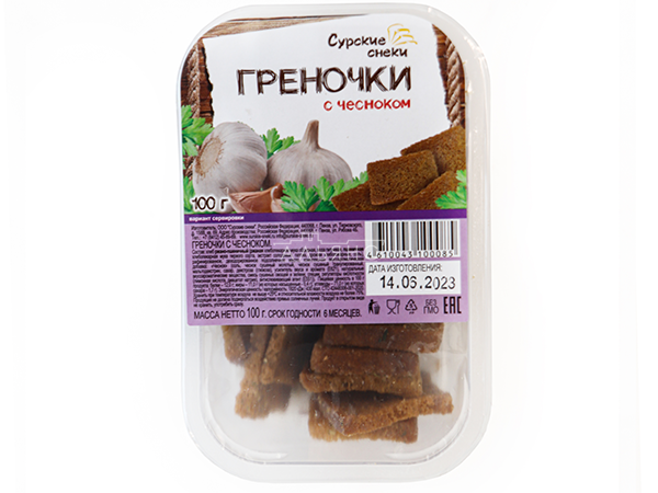 Сурские гренки с Чесноком (100 гр) в Саратове