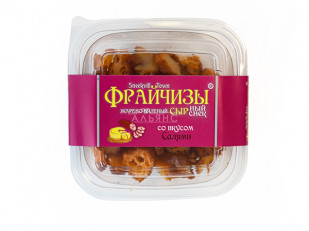 Продукт сырный ПАУТИНКА  Oktobersnack ВАСАБИ 1 кг: Фрайчизы со вкусом салями (100 гр.)