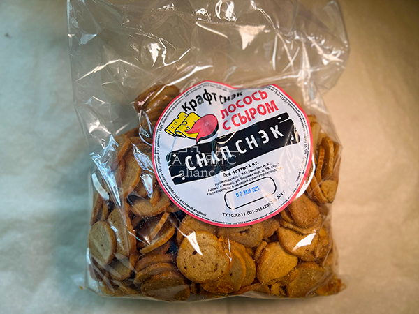 Снапсы ПШЕНИЧНЫЕ "Лосось с сыром" в Саратове
