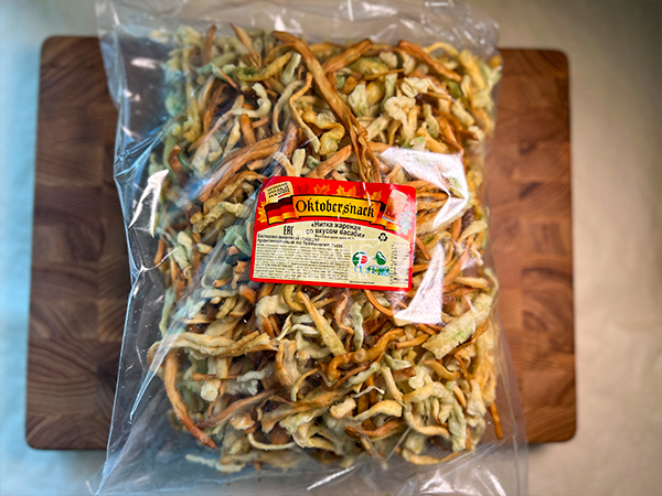 Нитка ЖАРЕНАЯ "Васаби" Oktobersnack 1 кг (сырный продукт) в Саратове