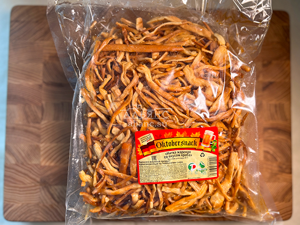 Нитка ЖАРЕНАЯ "Краб" Oktobtersnak 1 кг (сырный продукт) в Саратове