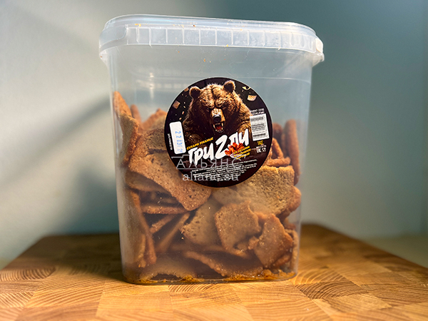 Ведро Ржаные гренки со вкусом Крылышки Барбекю (1 кг) в Саратове