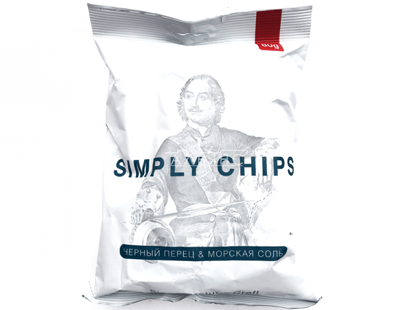 Картофельные чипсы "Simple chips" Морская соль и черный перец 80 гр. в Саратове